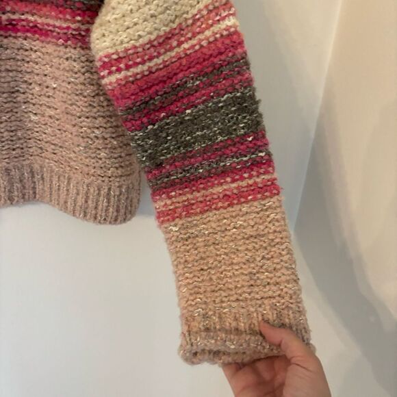 Anthropologie Pilcro Women’s Crewneck Pullover Sweater stripped wool size small! - Picture 13 of 14